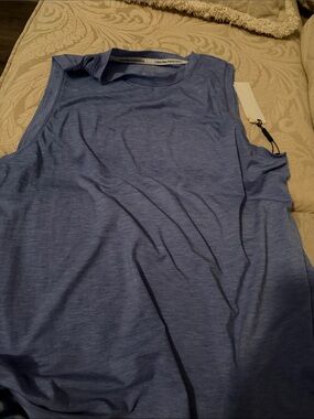 Calvin Klein Performance Heather Blue Muscle Tank